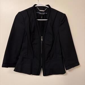 White House Black Market Perfect Form Jacket Women’s Size 6 Black